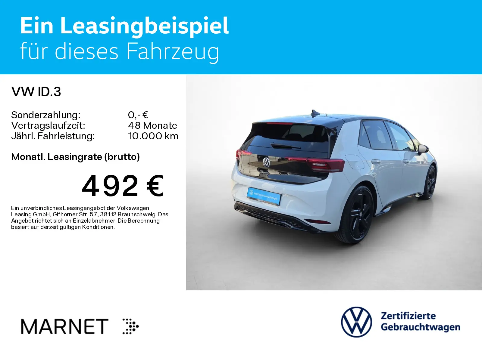 Volkswagen ID.3 GTX Performance *Navi*Wärmep.*IQ-Light*IQ-D, миниатюра 3