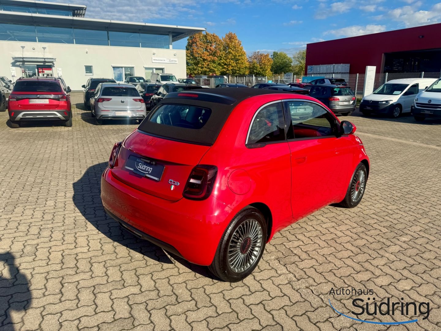 500e Cabrio Red Navi  Apple CarPlay Android Auto