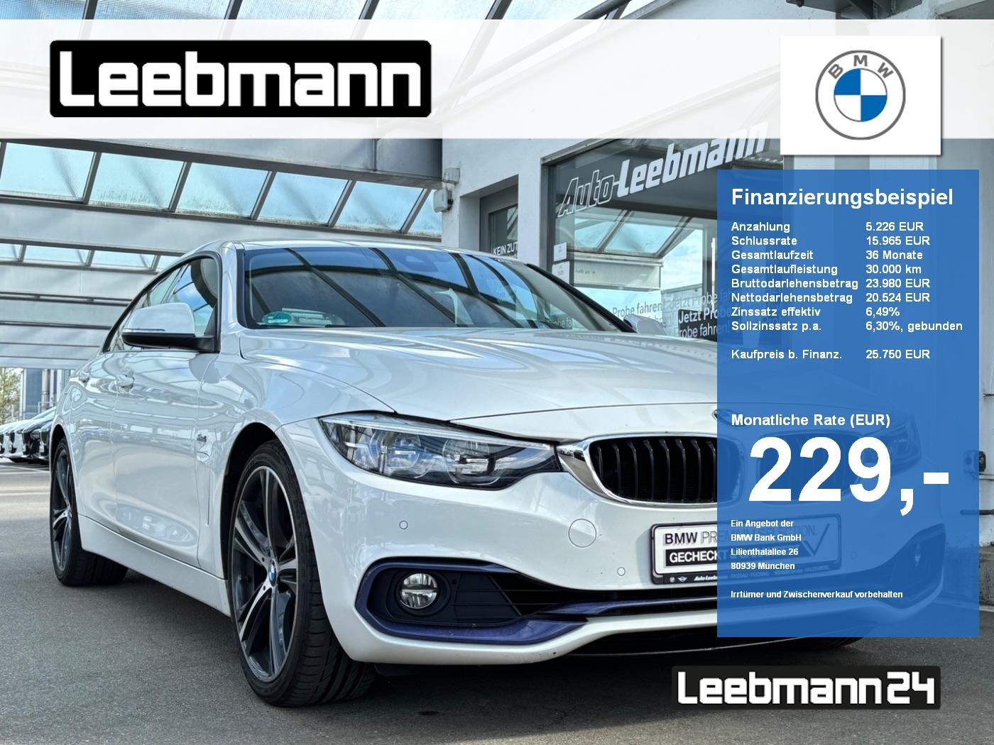 BMW 430i Gran Coupé Sport AdaLED/HUD 2.J.GARANTIE