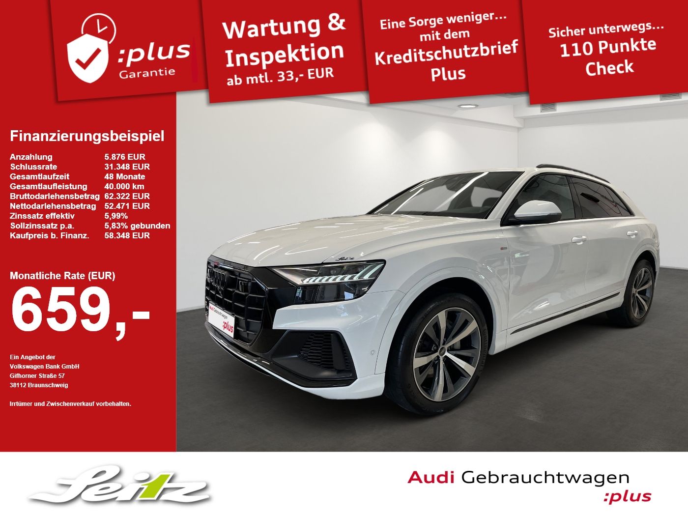 Audi Q8 55 TFSI quattro PANO STANDHEIZUNG MATRIX foto 1