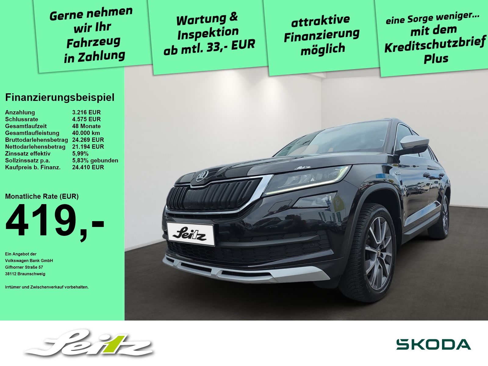 Skoda Kodiaq 2.0 TSI 4x4 Scout *AHK*PANO*LED*KAMERA*