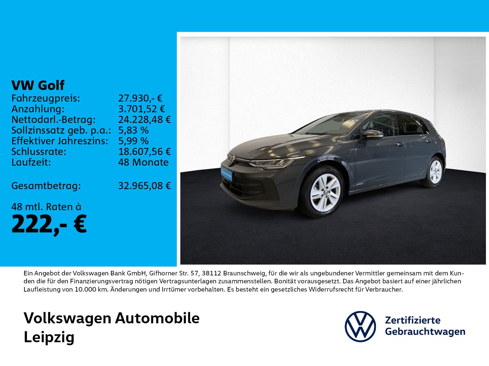 Volkswagen Golf VIII 1.5 eTSI Goal ACC Kamera DSG LED SHZ foto 1