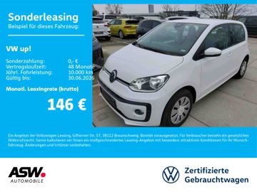 Volkswagen Leasingangebot: Volkswagen up! move UP! 1.0 MPI Klimaauto SHZ PDC RFK GRA