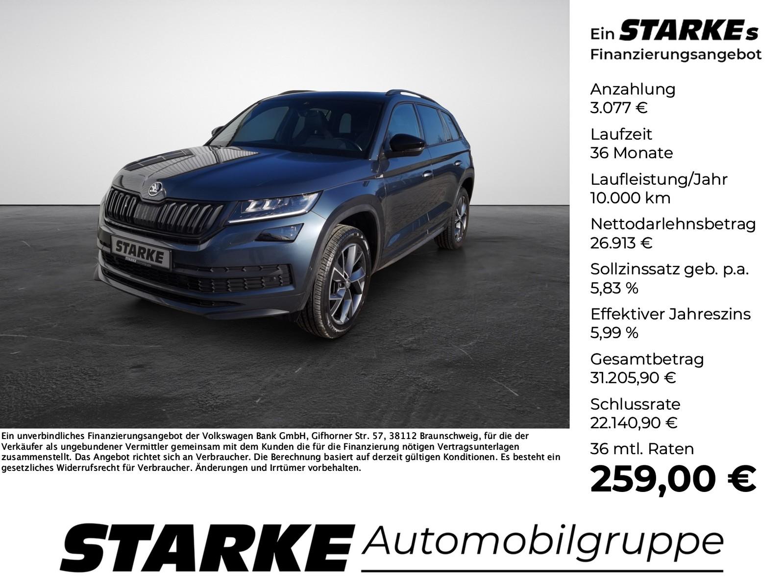 Skoda Kodiaq 2.0 TDI DSG 4x4 Sportline  Panodach Navi 