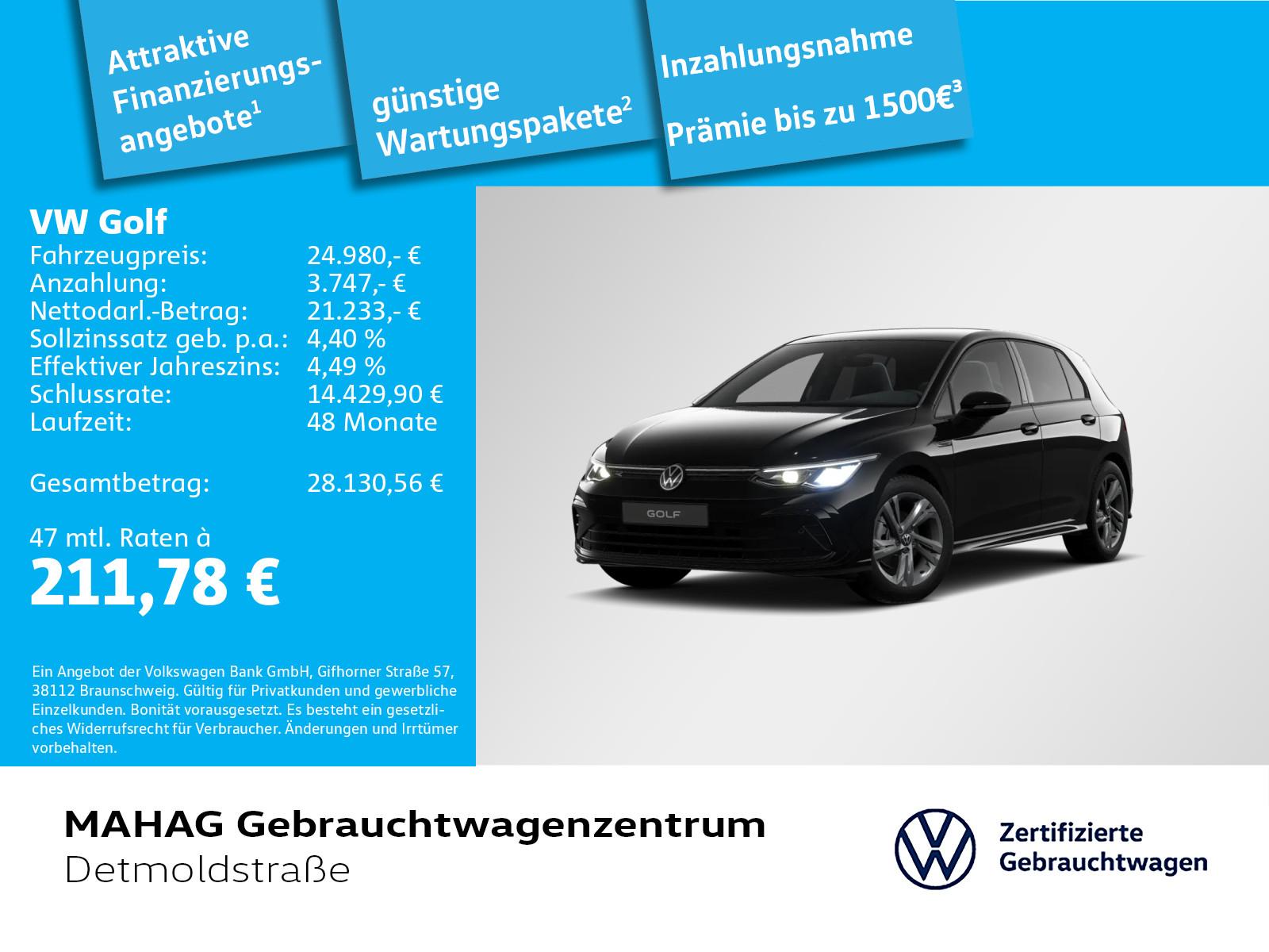 Volkswagen Golf VIII  1.5 eTSI R-Line LED ParkPilot RearVie