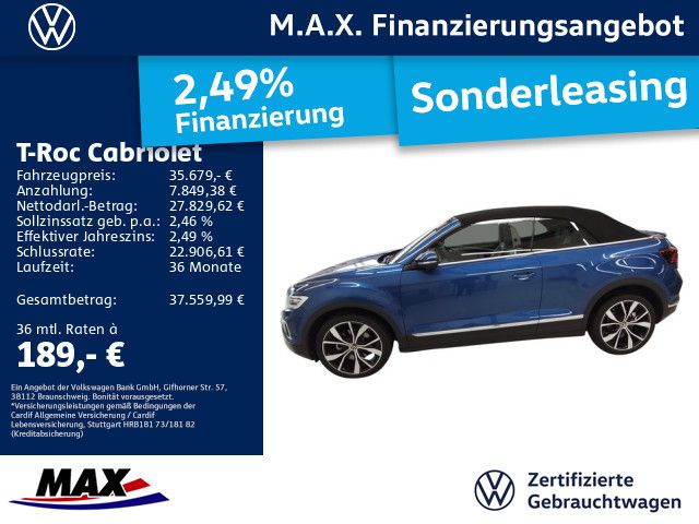 T-Roc Cabriolet 1.5 TSI DSG STYLE MATRIX+KAMERA+