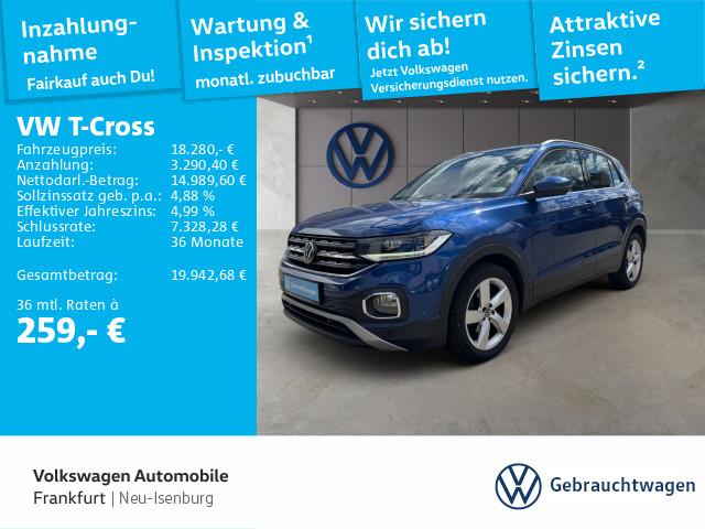 Volkswagen T-Cross 1.0 TSI DSG Style Spurhalteassistent LED
