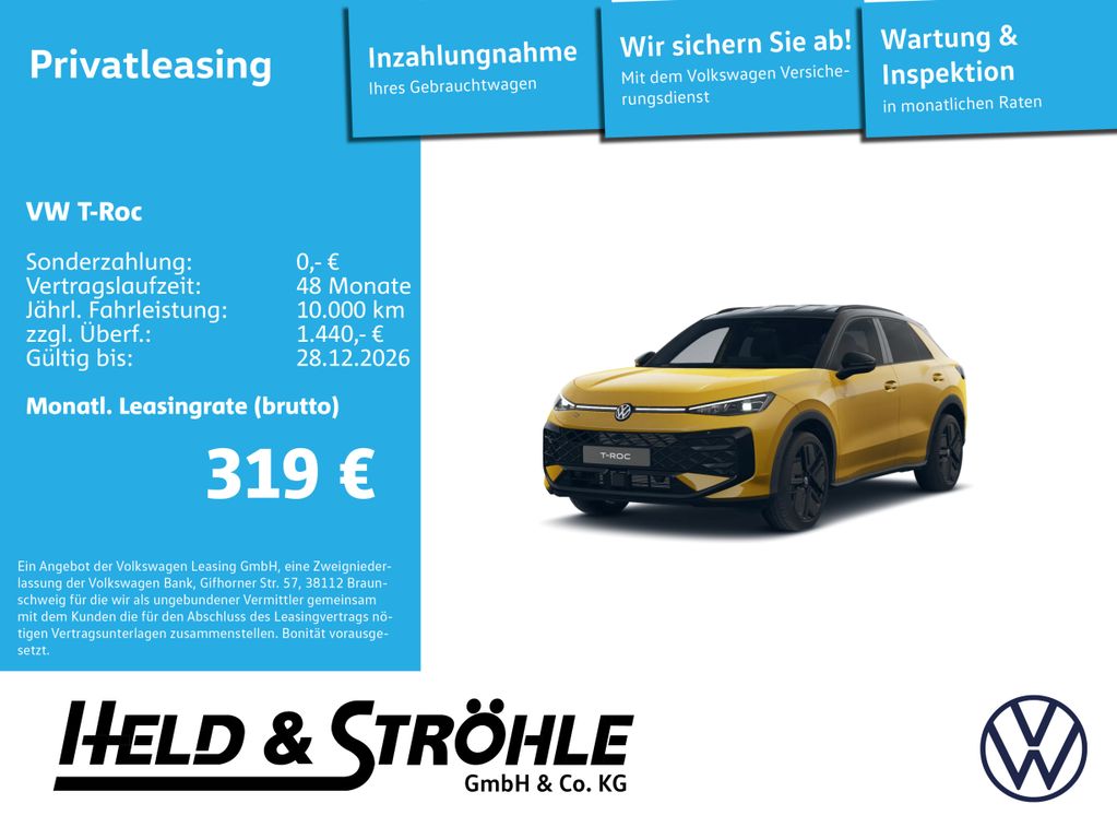 T-Roc R-Line 1.5 l eTSI DSG WKR SZH IQ.DRIVE