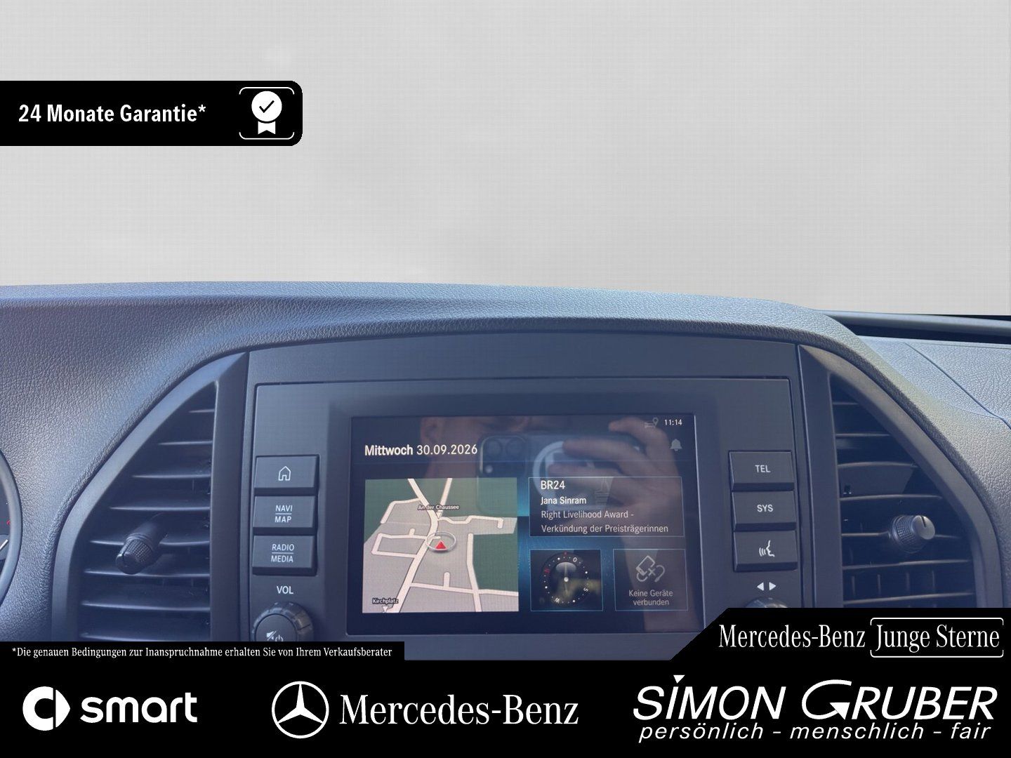 Fahrzeugabbildung Mercedes-Benz Vito 114 Tourer extralang Navi Kamera 8 Sitzer
