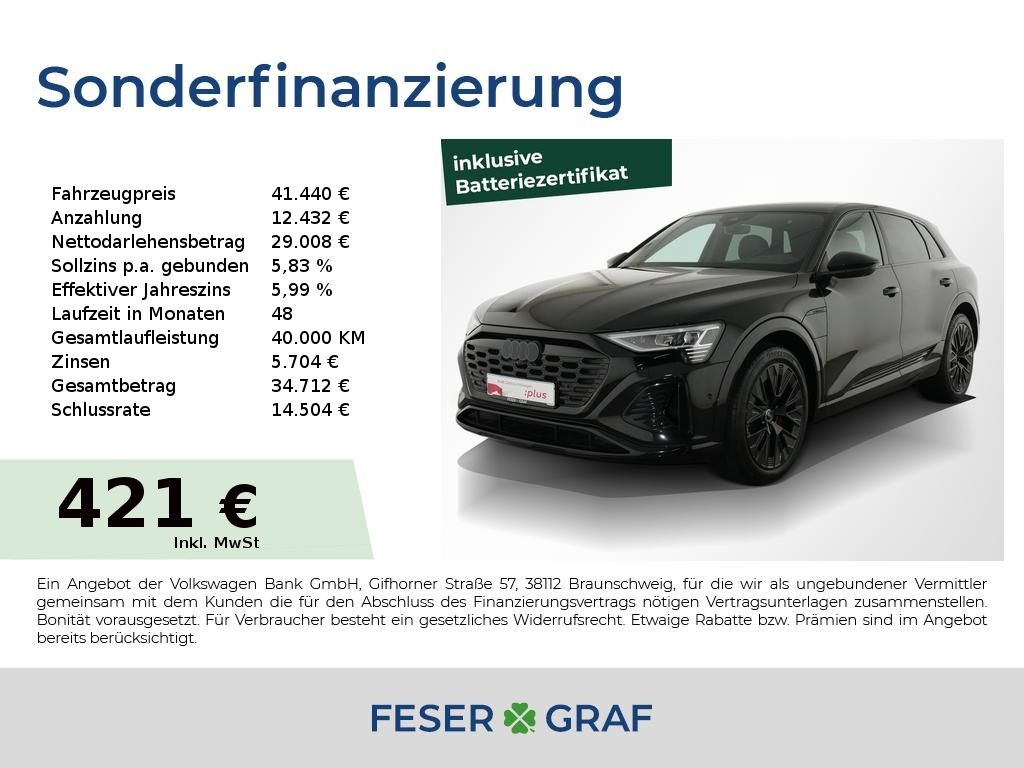 Audi Q8 e-tron 50 S line quattro LED ACC AHK 360 Kame