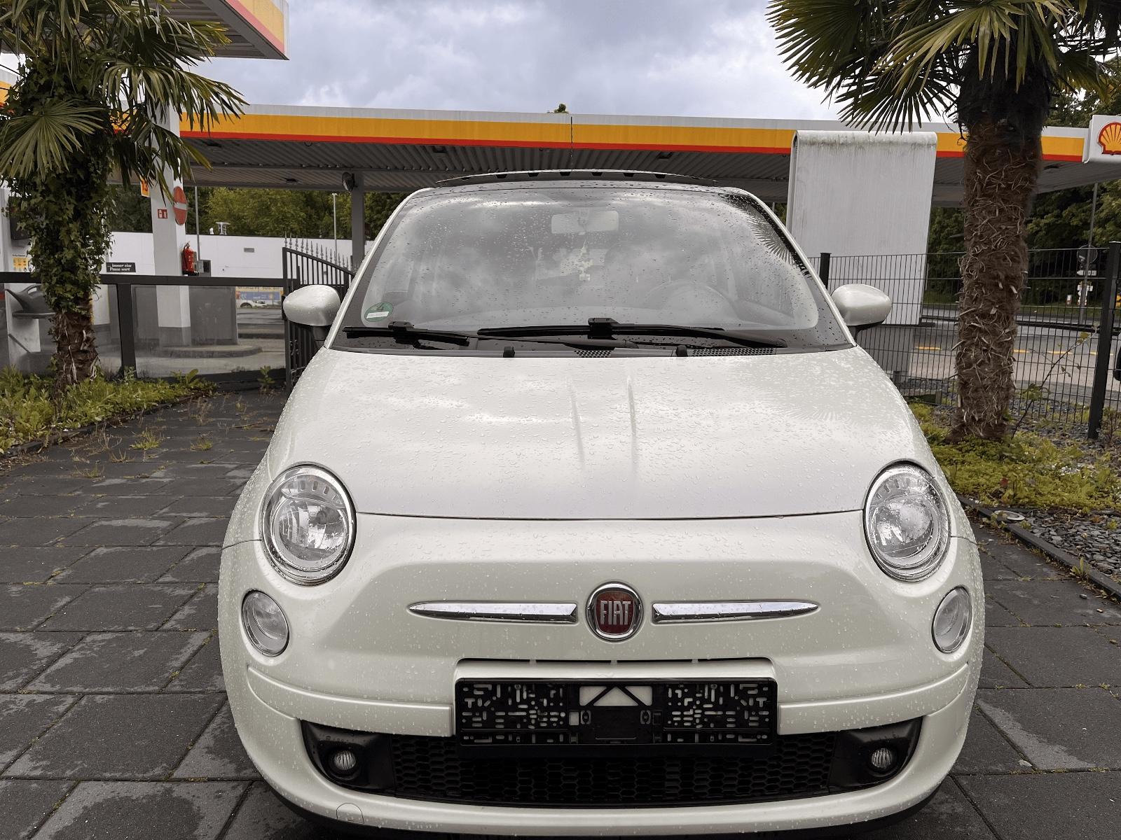 Fiat 500 Sport Leder,Schiebedach,Perlmuttweiss