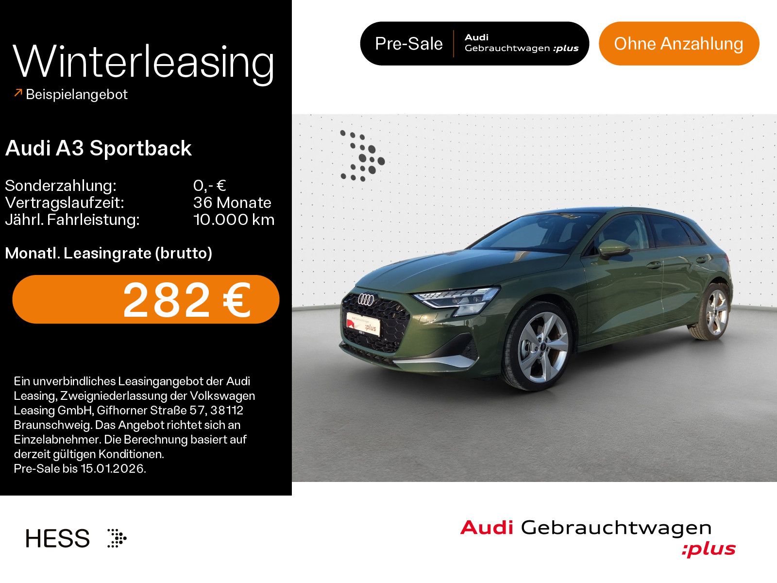Audi A3 Sportback 30 TFSI Advanced*AHK*KAMERA*18ZOLL*