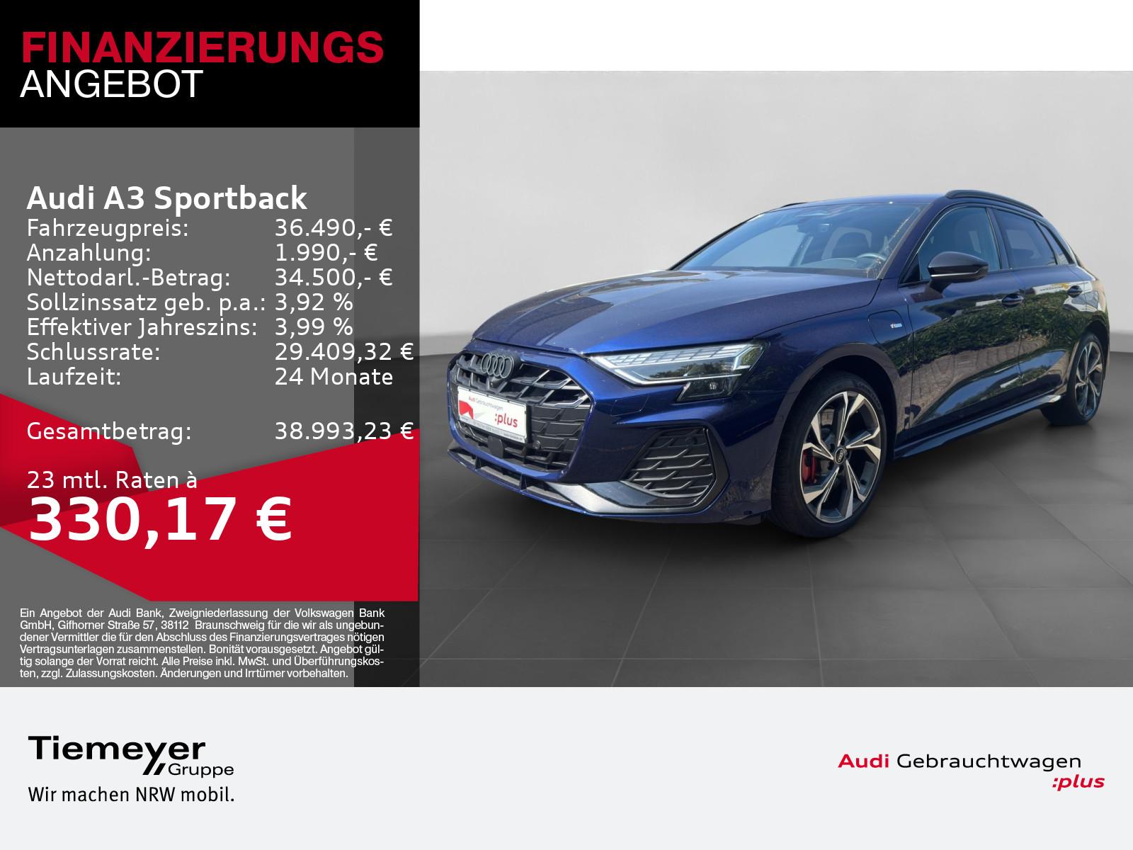 Audi A3 Sportback TFSIe 200KW LM18 LED ASSIST 360°