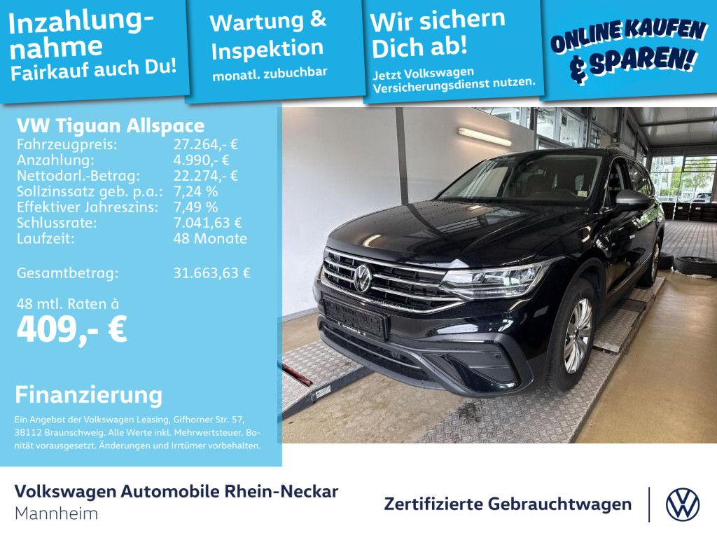 VW Tiguan Allspace 1.5 TSI Life 7-Sitzer Navi AHK K
