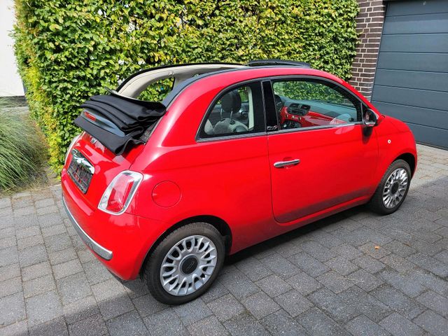 Fiat 500C Cabrio Automatik Klima PDC Rot