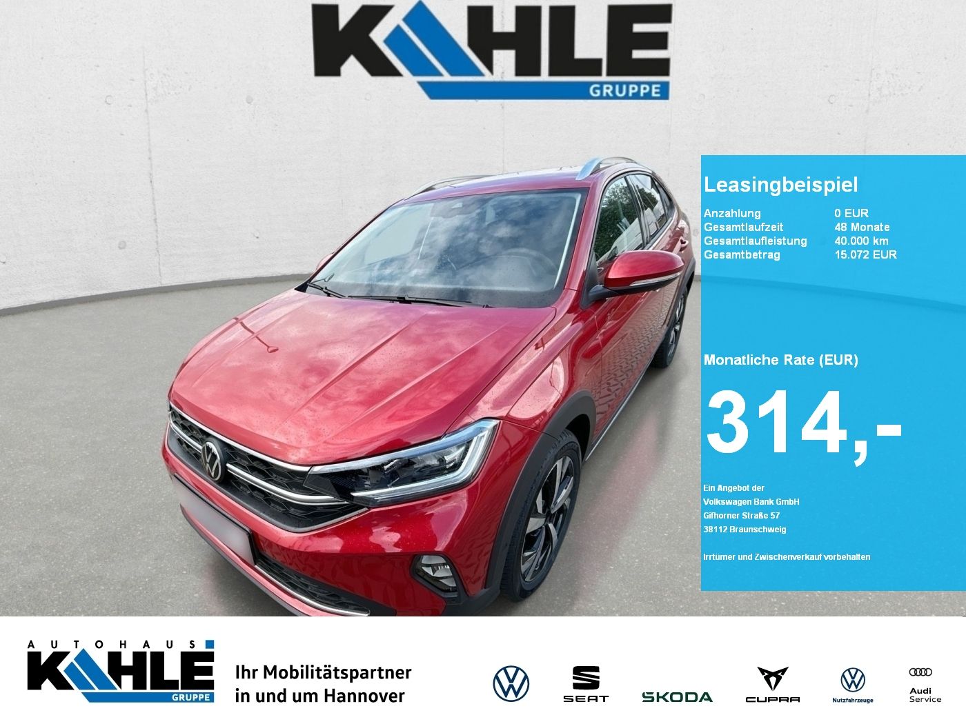 Volkswagen Taigo Style 1.0 TSI DSGStyle CarPlay Matrix