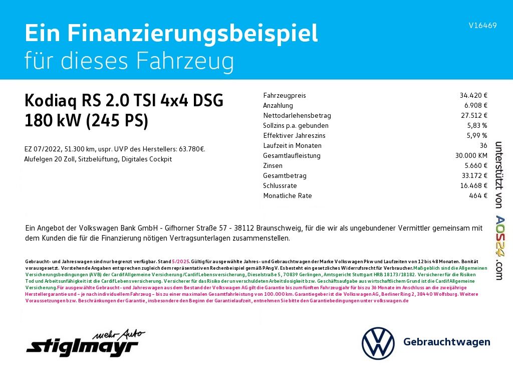 Skoda Kodiaq RS 2.0 TSI 4x4 DSG AHK+NAVI+PANO+STANDHG imagem 2