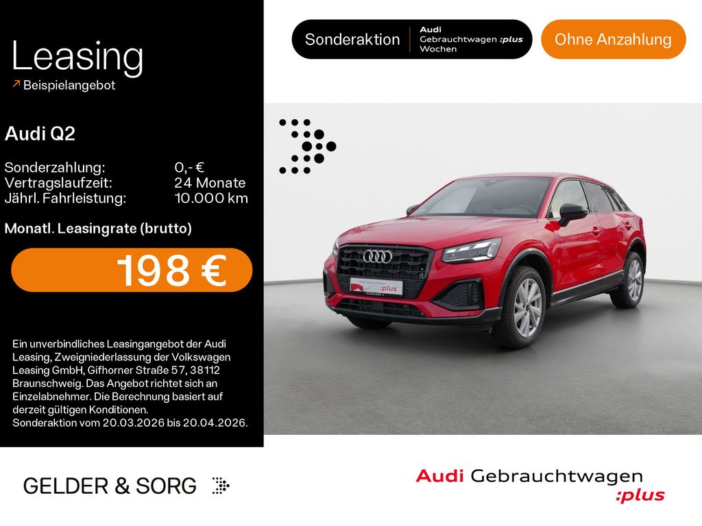 Audi Q2 30 TFSI S line advanced Matrix*RFK*AHK*Sound