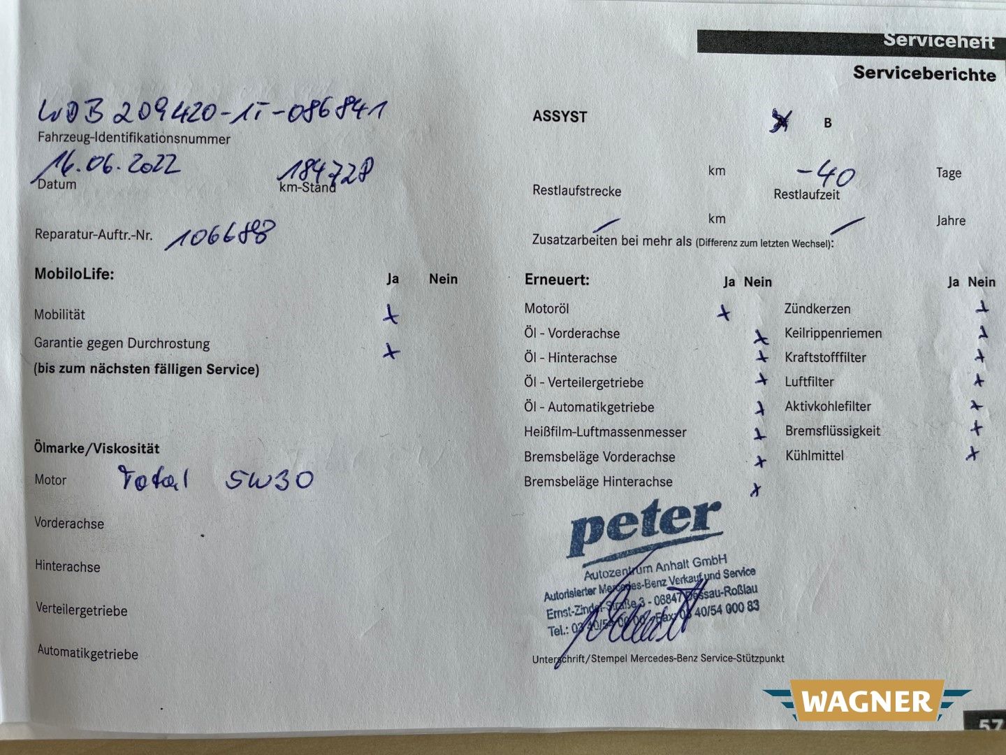 Fahrzeugabbildung Mercedes-Benz CLK 320 Cabrio CDI  AVANTGARDE 1-Hand