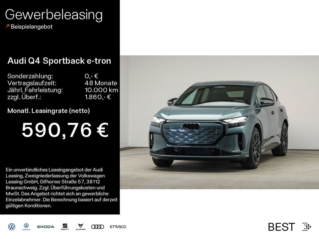 Audi Q4 Sportback e-tron quattro*Pano*S-Line*HUB*21Zo