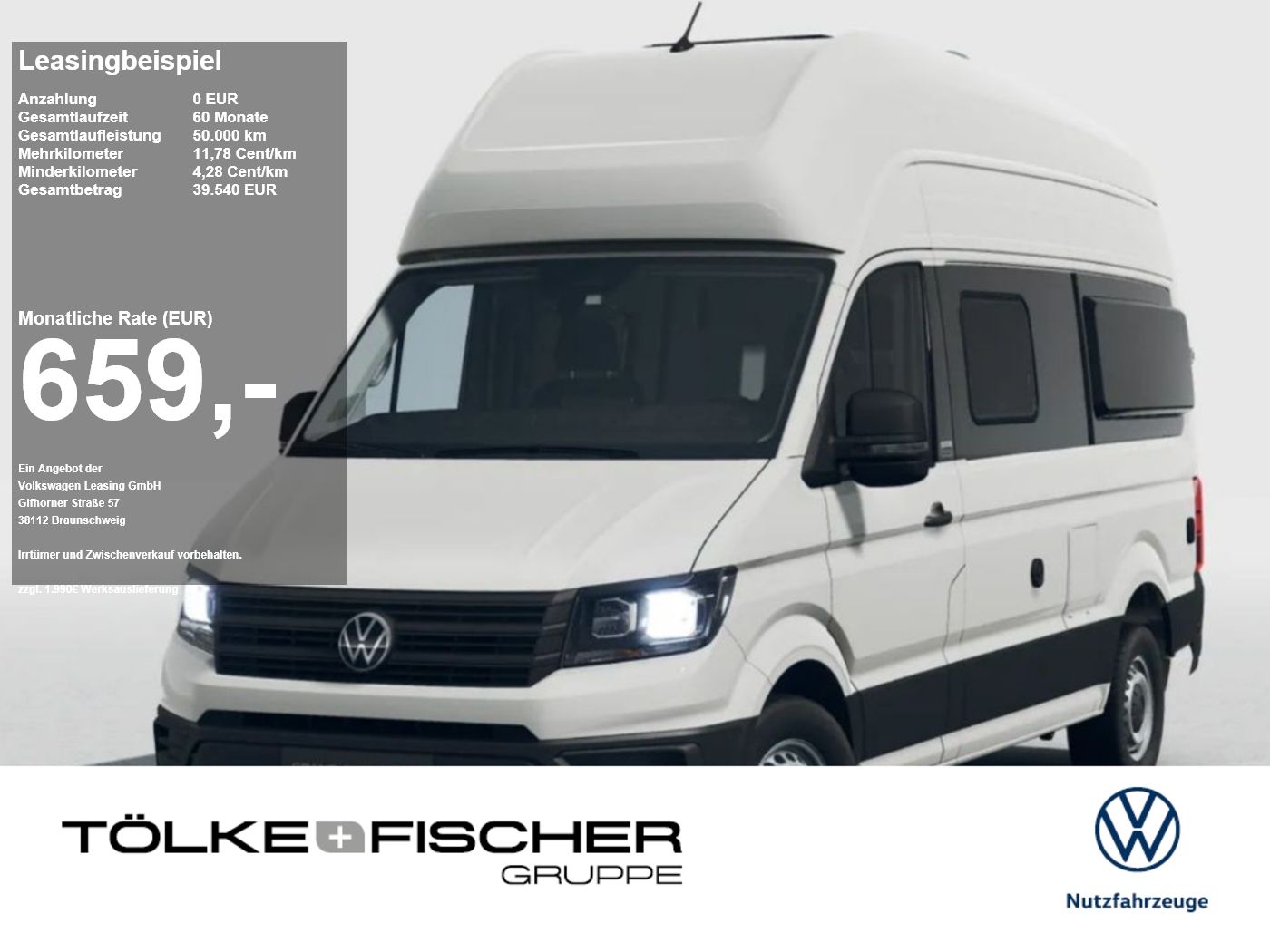 Volkswagen Crafter Grand California 600 TDI 120 kW Autom.