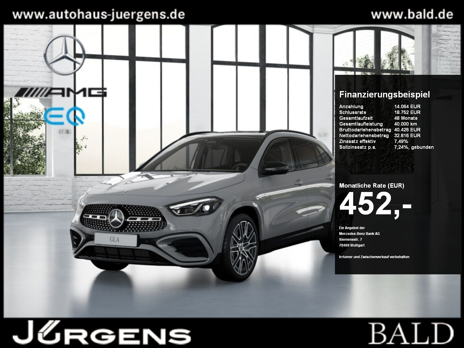Mercedes-Benz GLA 220 d 4M Special AMG Pano AHK MLB Night Dist