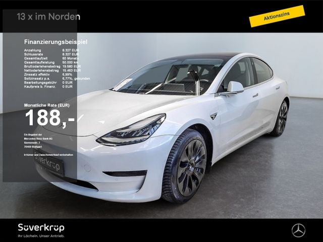 Tesla Model 3 Standard Range Plus RWD DISTR SPUR PANO