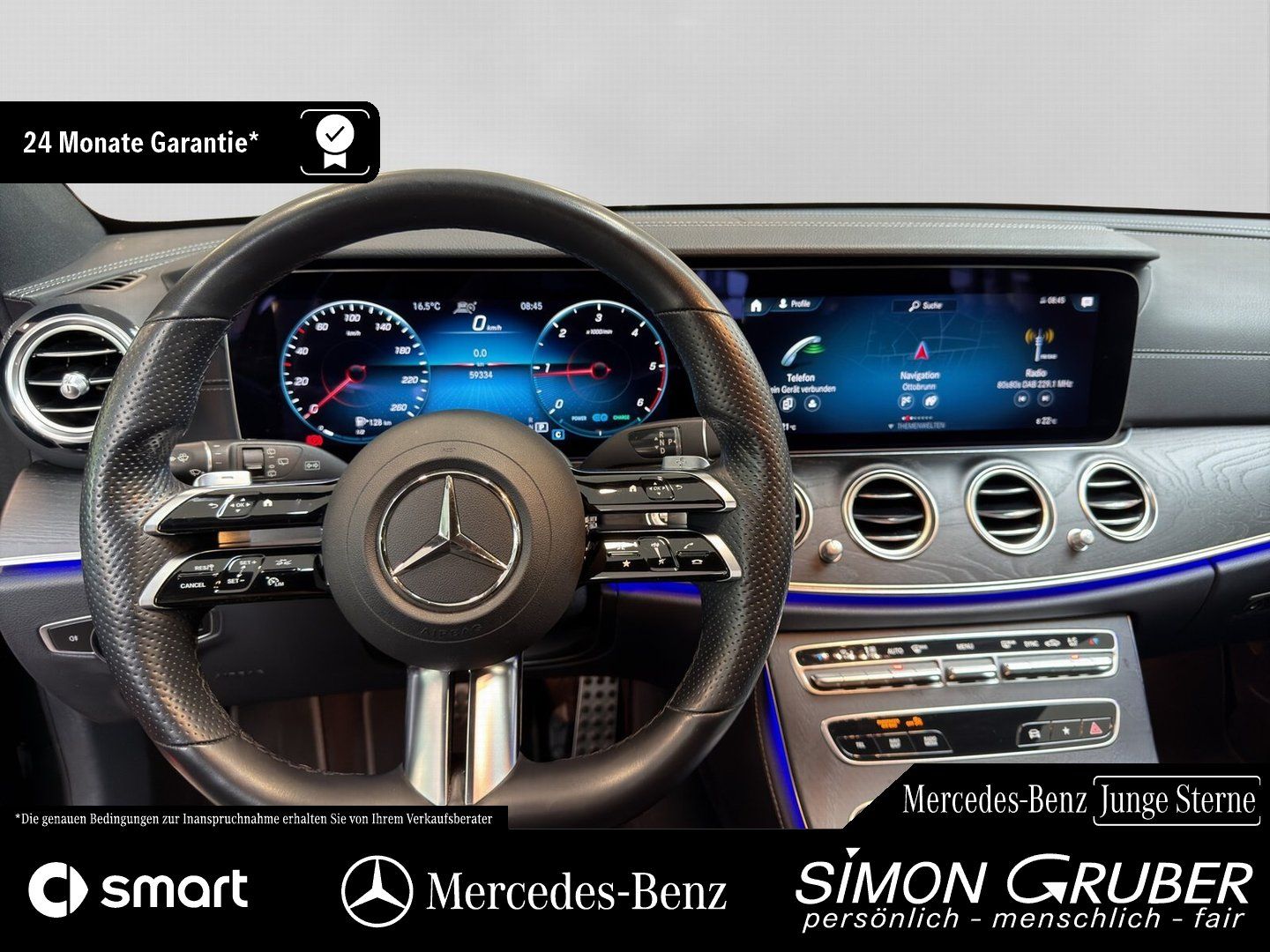 Fahrzeugabbildung Mercedes-Benz E 300 T d 4M AMG Line Distronic Ambi Widescr AHK