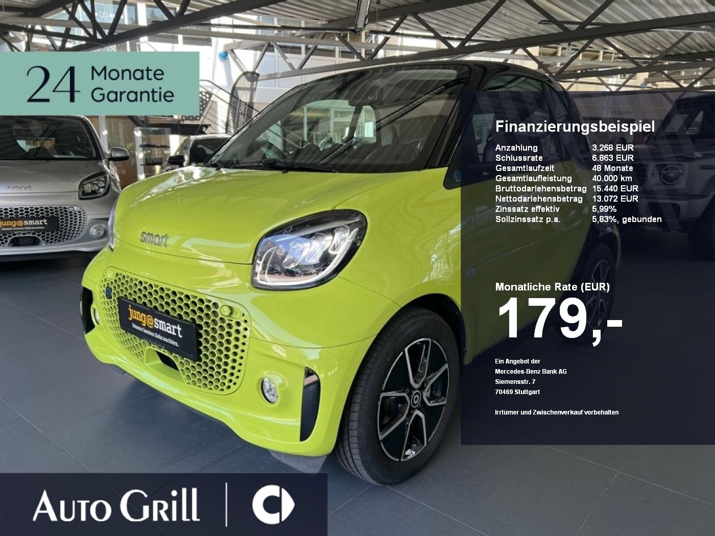 Smart fortwo EQ Pano 22kw Exklusive FINAL EDITION LED