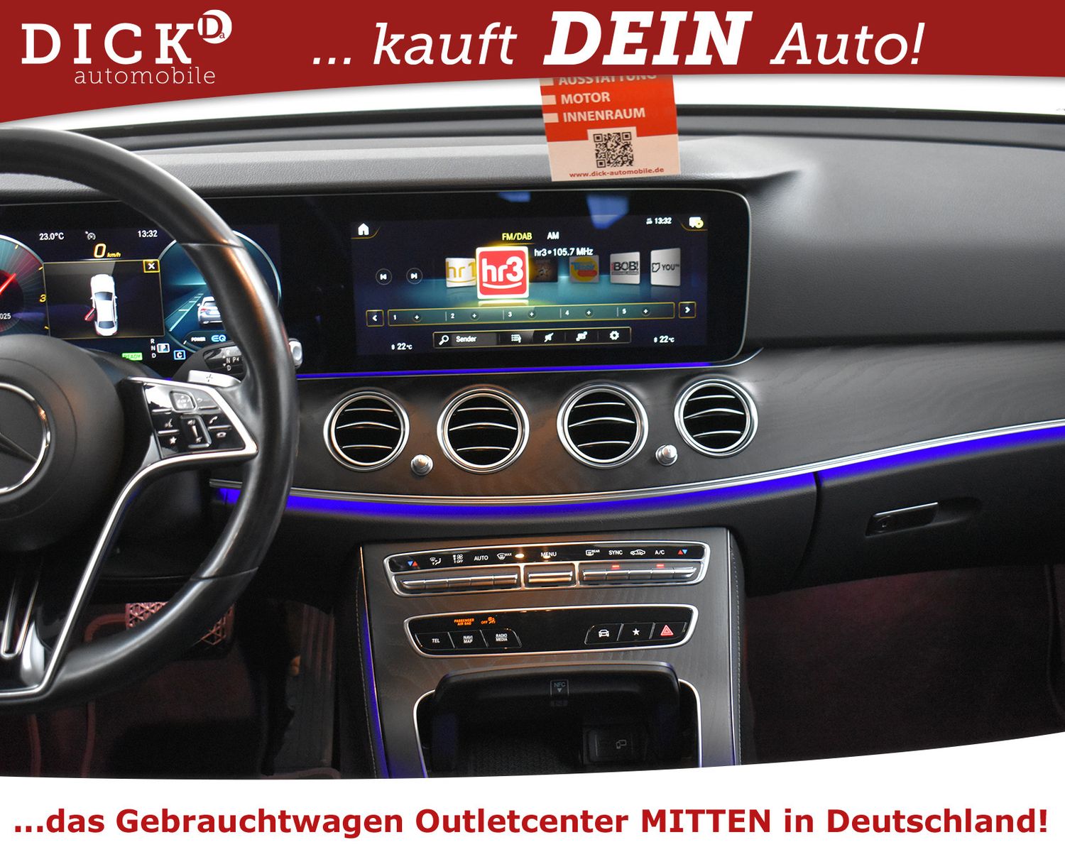 MERCEDES-BENZ E 220d 2X Avantg NIGHT+WIDESC+KAMERA+LED+ACC+18" - Image 12