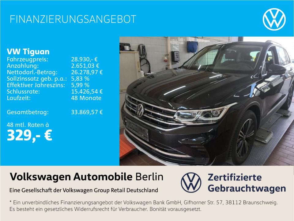 Volkswagen Tiguan 15 TSI DSG Elegance Navi ACC PDC SHZ 2023