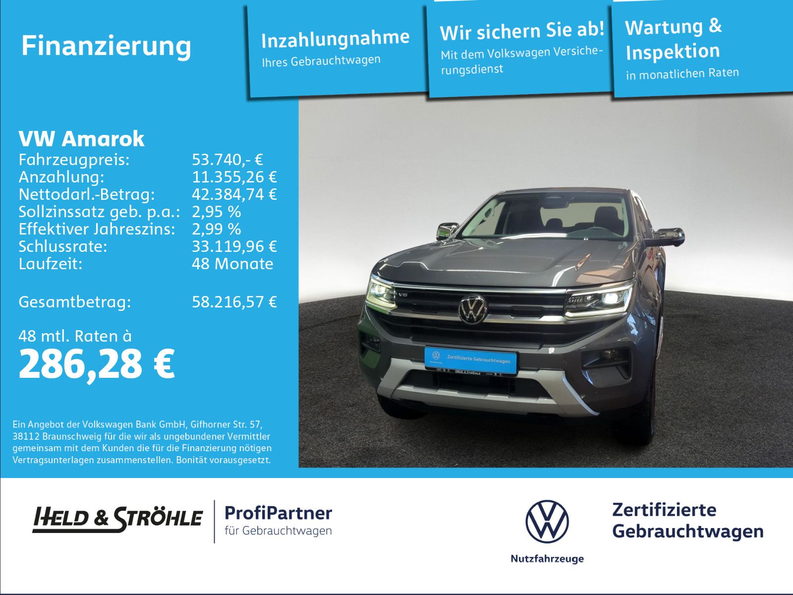 Volkswagen Amarok Style 3.0 TDI 4M AHK DIFF. MATRIX STANDHZ foto 1