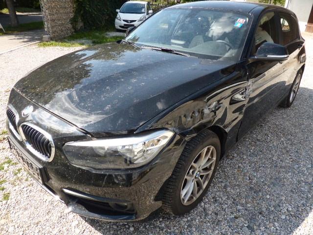 BMW 116 i Advantage, Leitplanke links, fahrbereit