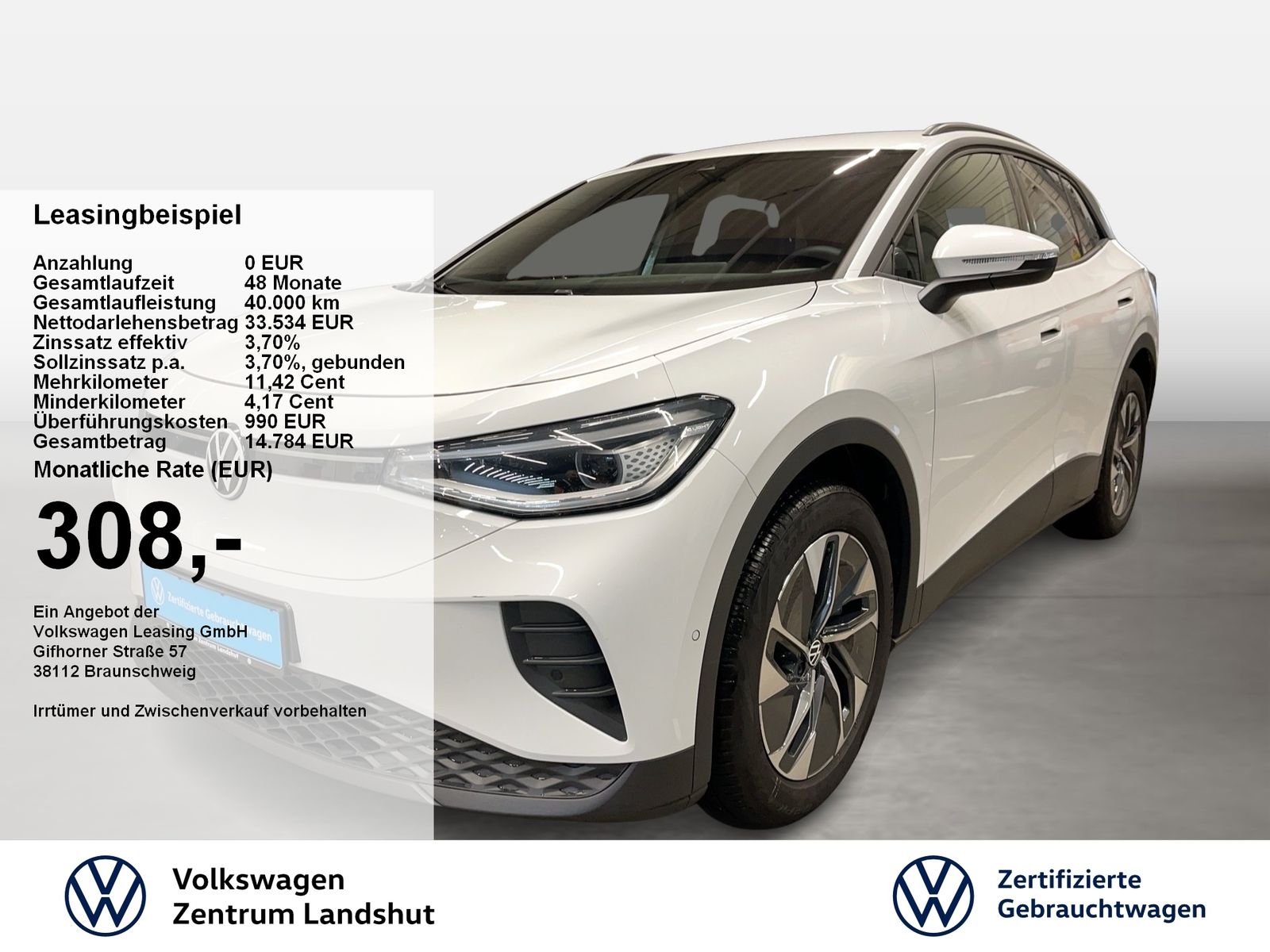 Volkswagen ID.4 Pure electric Automatik ACC AUT Kam. KlimaA