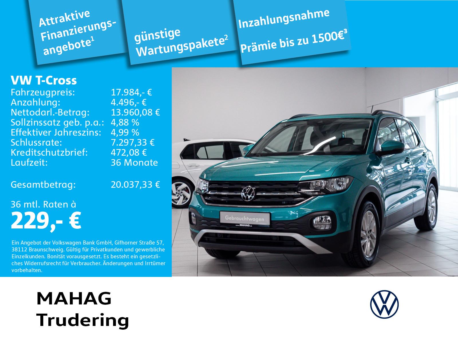 Volkswagen T-Cross Life 1.0 TSI ParkPilot ACC App DAB+ 6-Ga