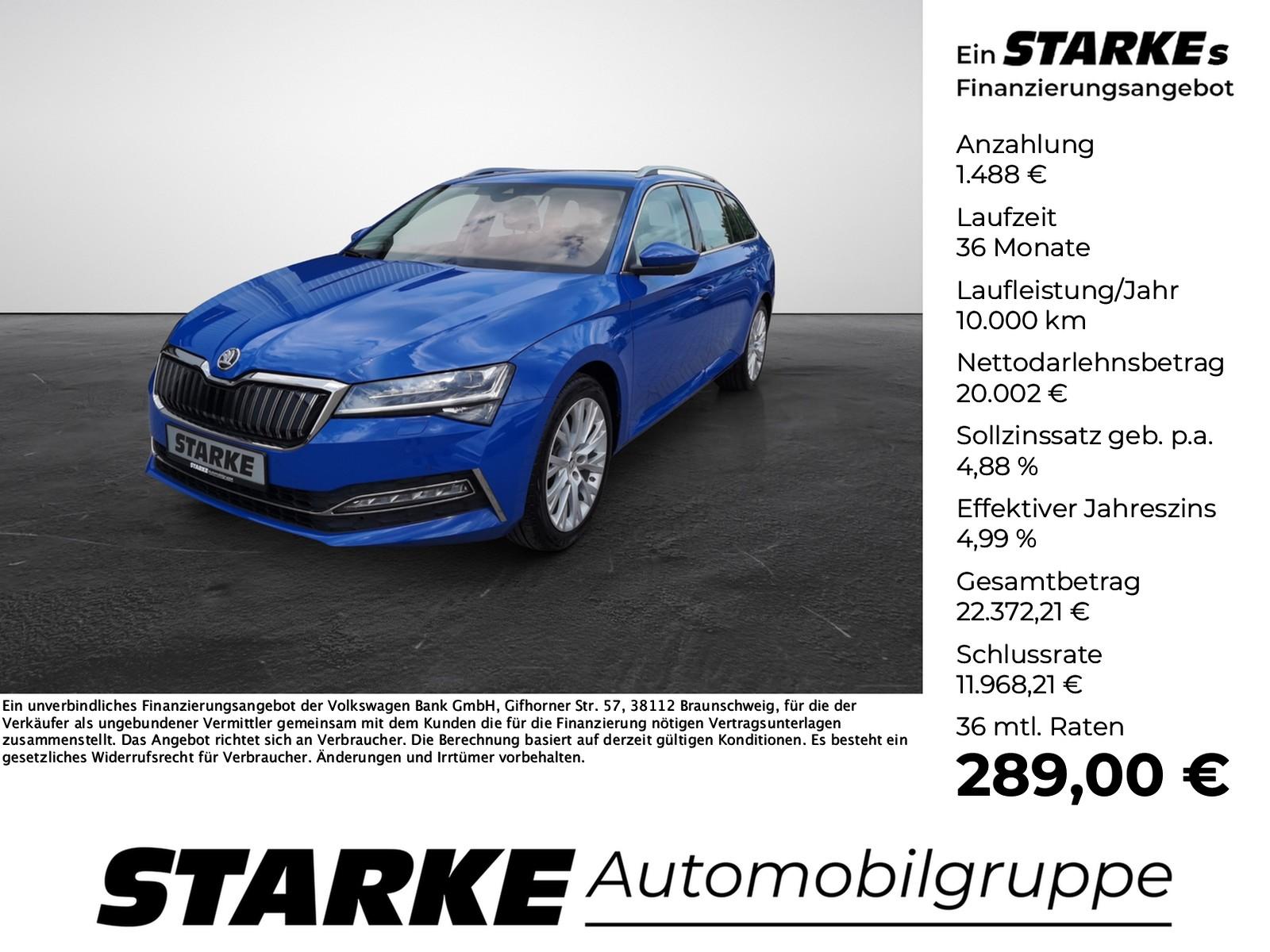 Skoda Superb Combi 1.4 TSI iV Style  AHK Standheiz Nav