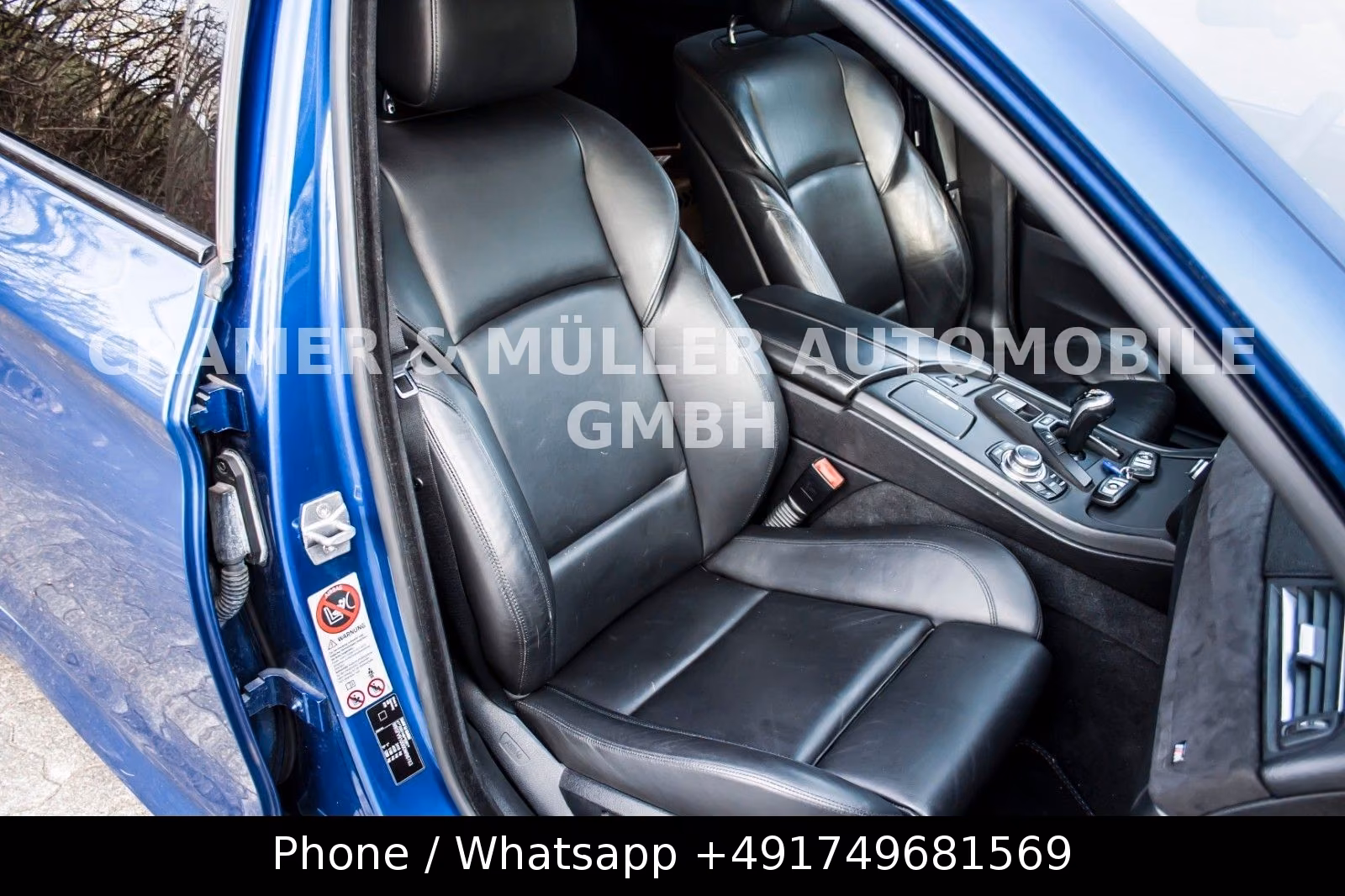 BMW M5 F10 V8 4.4 Biturbo 560 ch DKG / 164 000 km / Bleu Monte Carlo / HUD / Cuir Merino