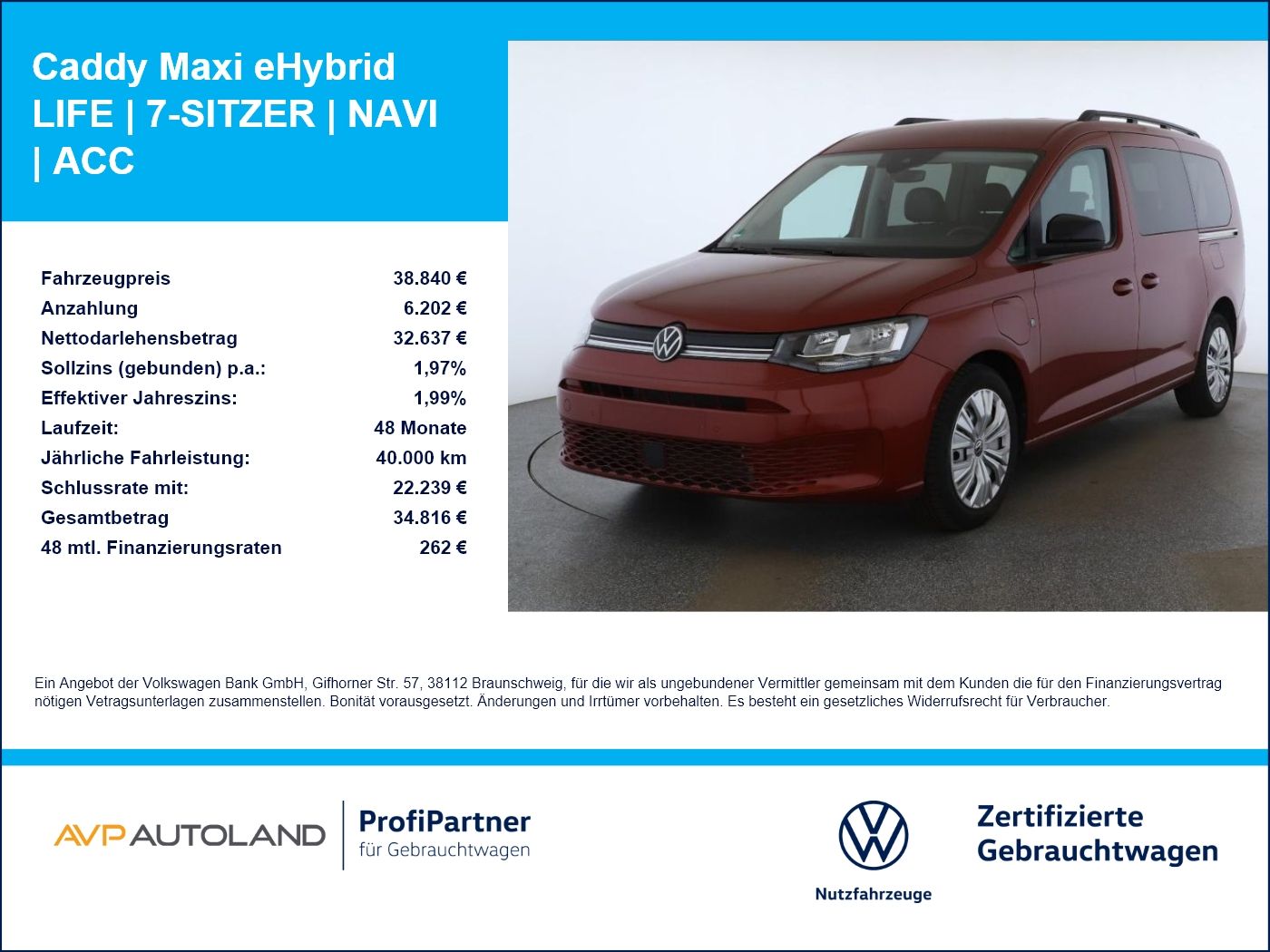 Volkswagen Caddy Maxi - Bild 1