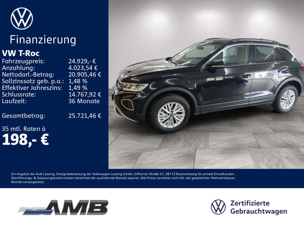 T-Roc Life 1.0 TSI AHK/LED/Nav/Standhzg/03.30Gar