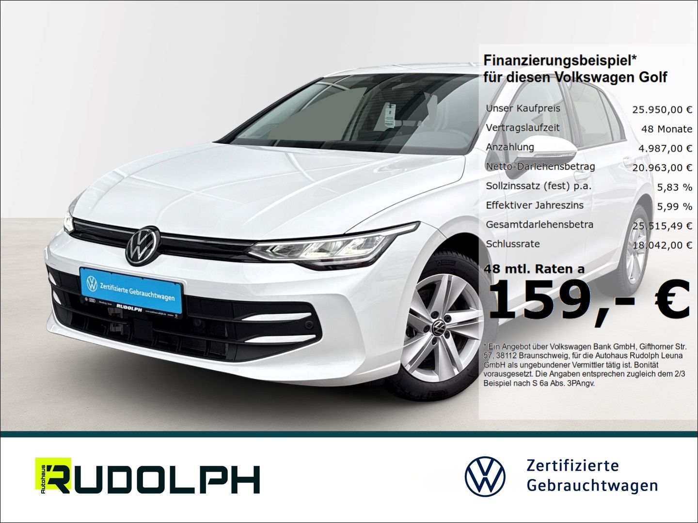 Volkswagen Golf VIII Life 1.5 eTSI DSG LED ACC Navi Fernlic foto 1