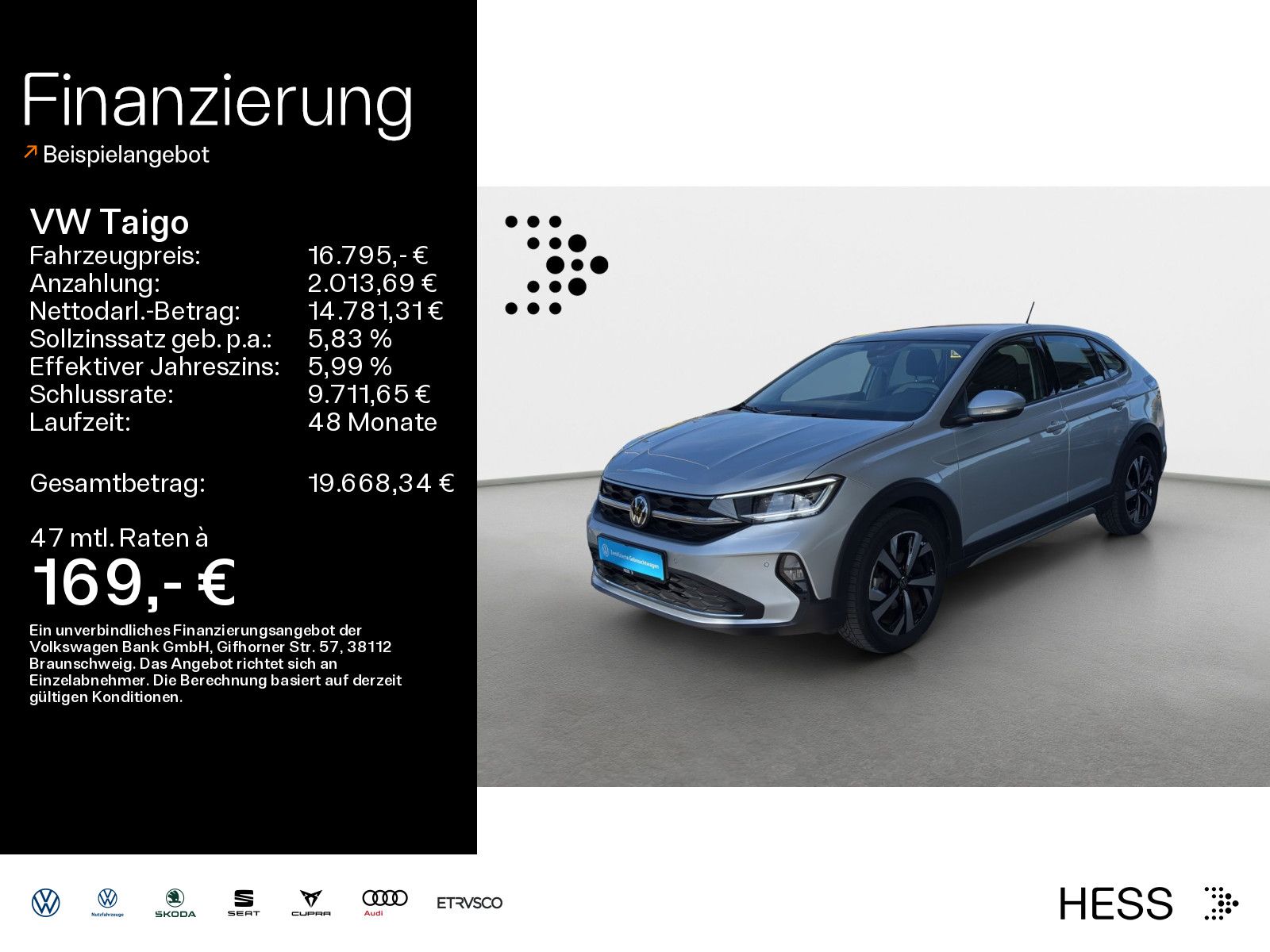 Volkswagen Taigo 1,0 l TSI Style *Pano*IQ-Light*DAB+*PDC