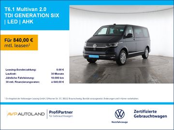 Volkswagen Leasingangebot: Volkswagen T6.1 Multivan 2.0 TDI GENERATION SIX | LED | AHK