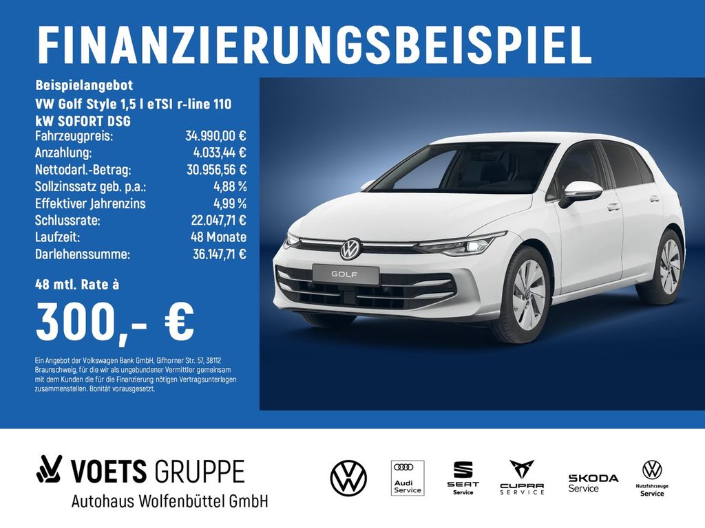 Golf Style 1,5 l eTSI r-line 110 kW SOFORT DSG