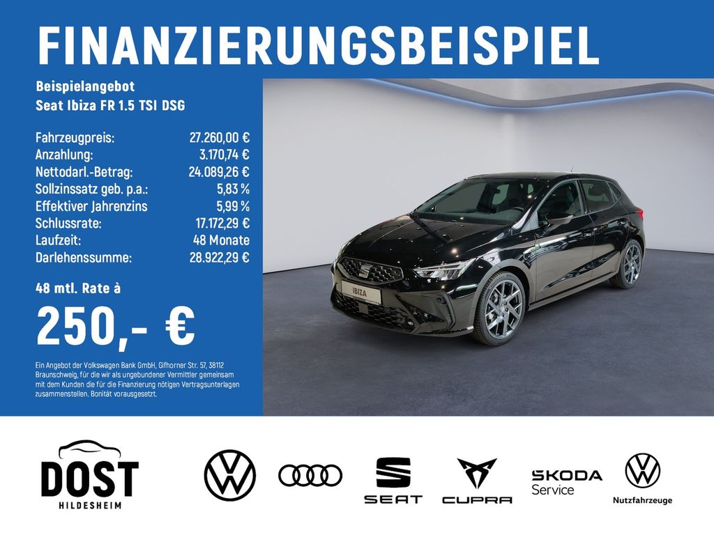 Ibiza FR 1.5 TSI DSG NAVI+PDC+LED