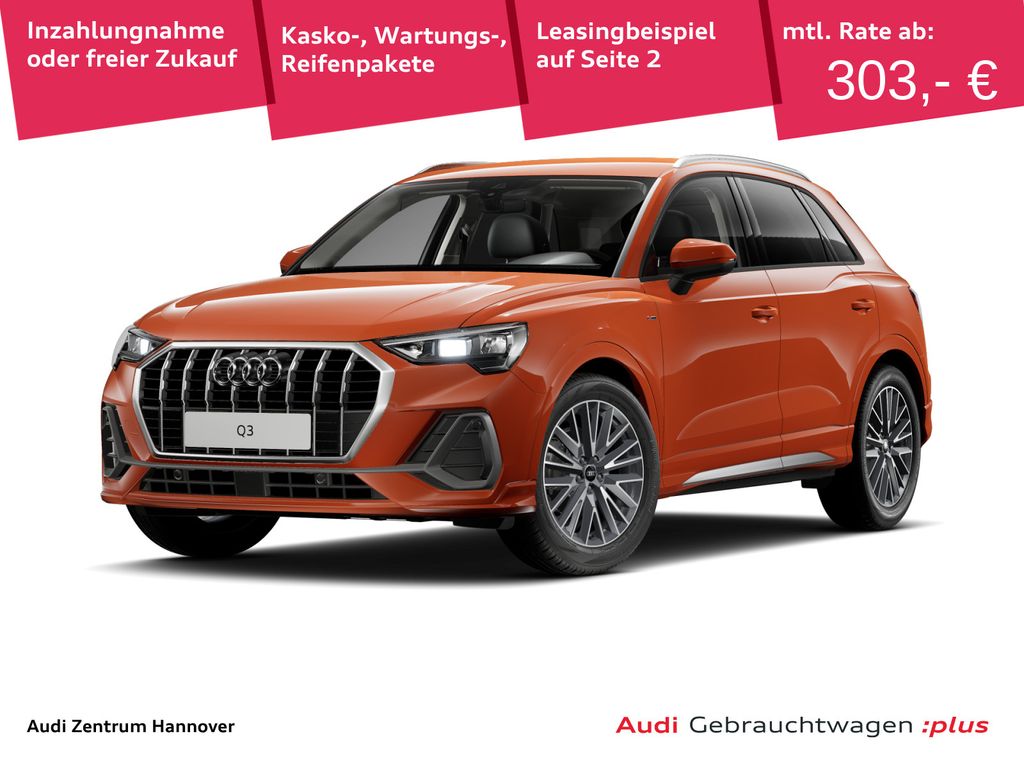 Q3 S line 35 TFSI Kamera AHK Navi virtual LED DA