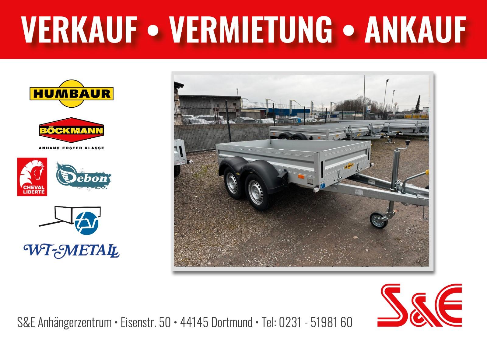 Humbaur PKW-Kastenanhänger Tandem HA202513KV 2000kg