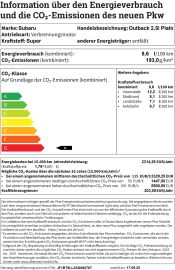 Bild 8 Subaru Outback 2.5i Platinum Lineartronic
