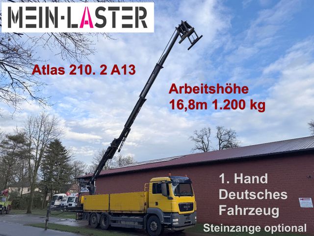 MAN TGS 26.360 Atlas 210.2  14m - 1.200 kg 1. Hand