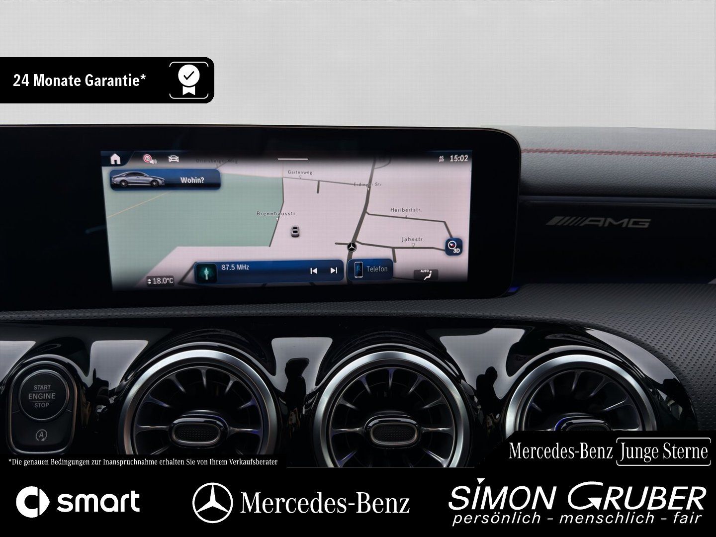 Fahrzeugabbildung Mercedes-Benz CLA 35 4M AMG Night Pano Perfo Sitz Memory Burm