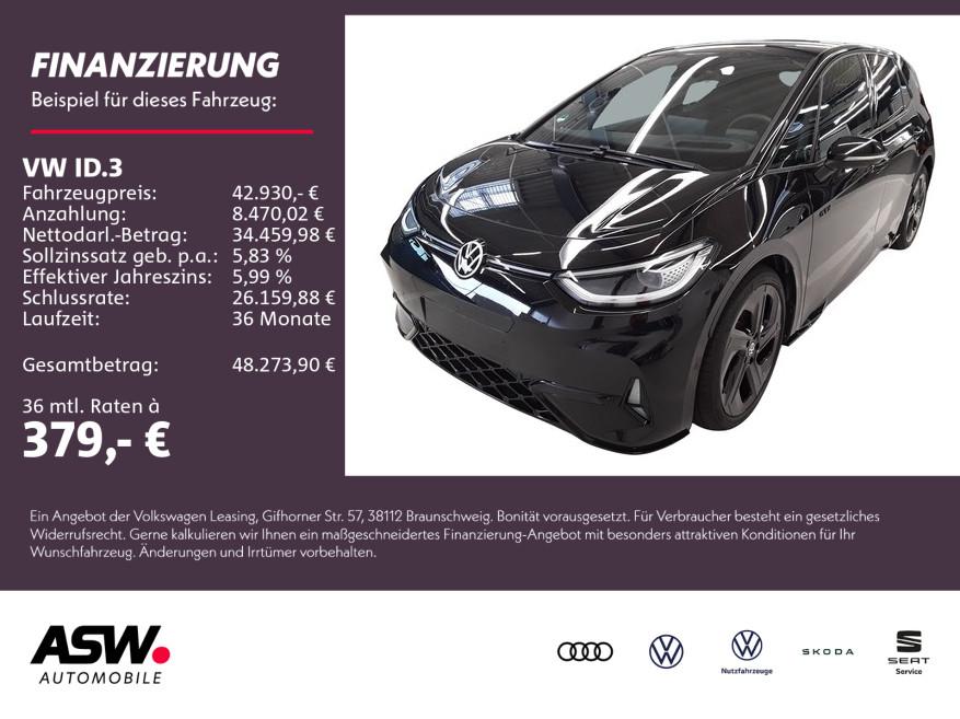 Volkswagen ID.3 GTX electric LED Navi HUD PANO AHK WÄPU H&K